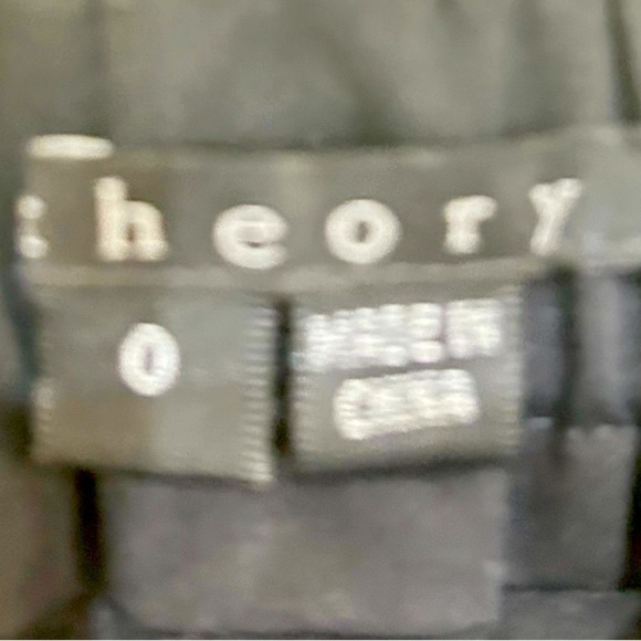 Theory strapless Black stretch cotton mini Dress size 0 - Picture 7 of 8